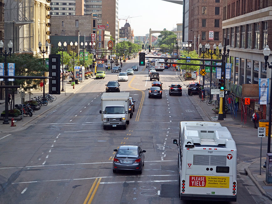 Hennepin downtown reconstruction location