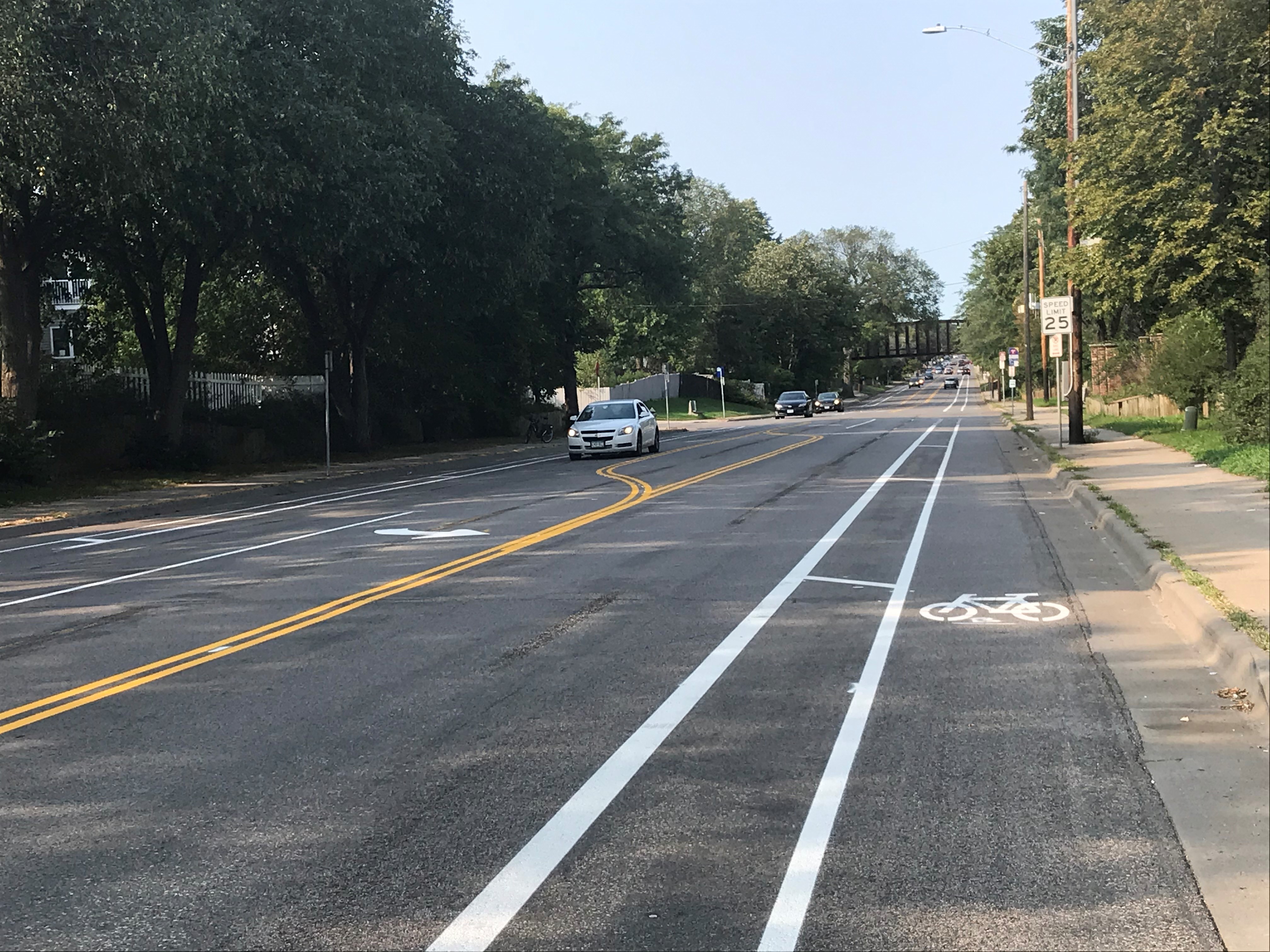 View of completed work on Lyndale Ave N looking north