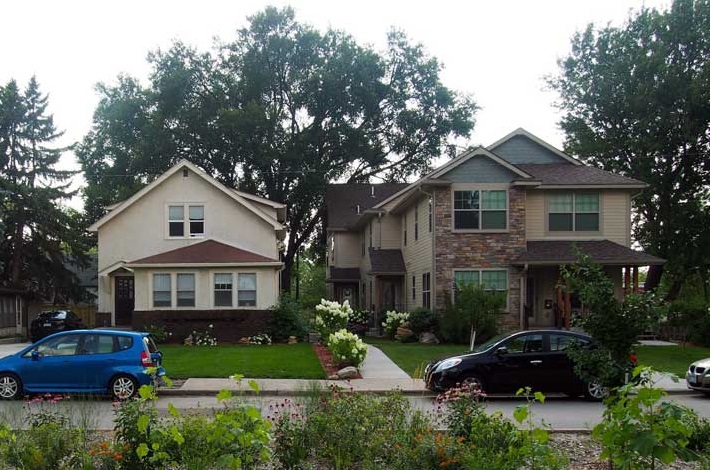 two houses on street in Minneapolis