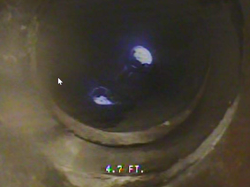 inside view of underground sewer tunnel