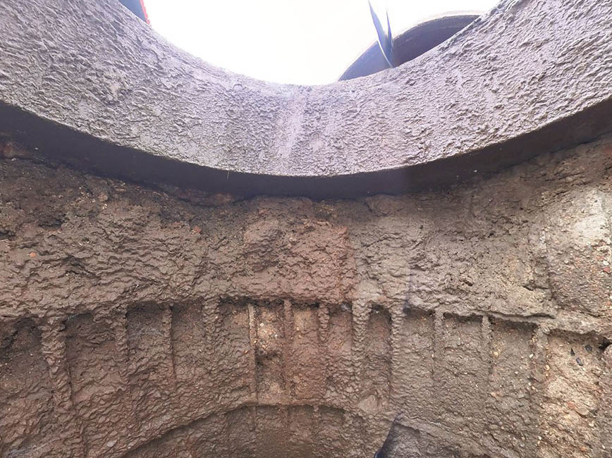 sewer in process