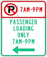 Passenger loading zone