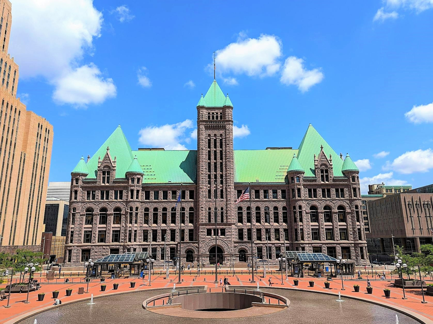 Front of Minneapolis City Hall