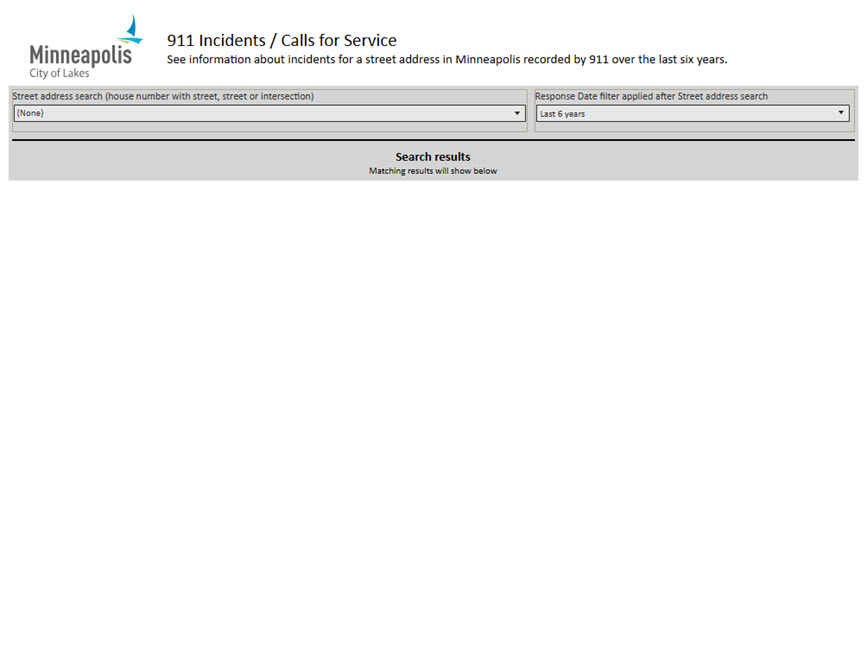 911 Service Calls Dashboard