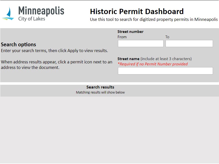 Historic Property Permits Dashboard