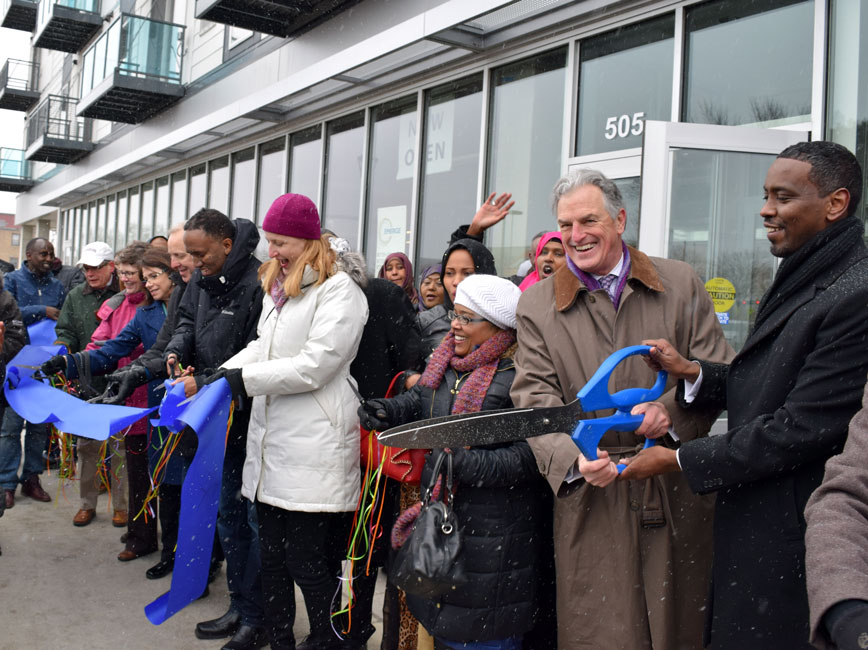 Ribbon-cutting ceremony. Image courtesy of EMERGE.