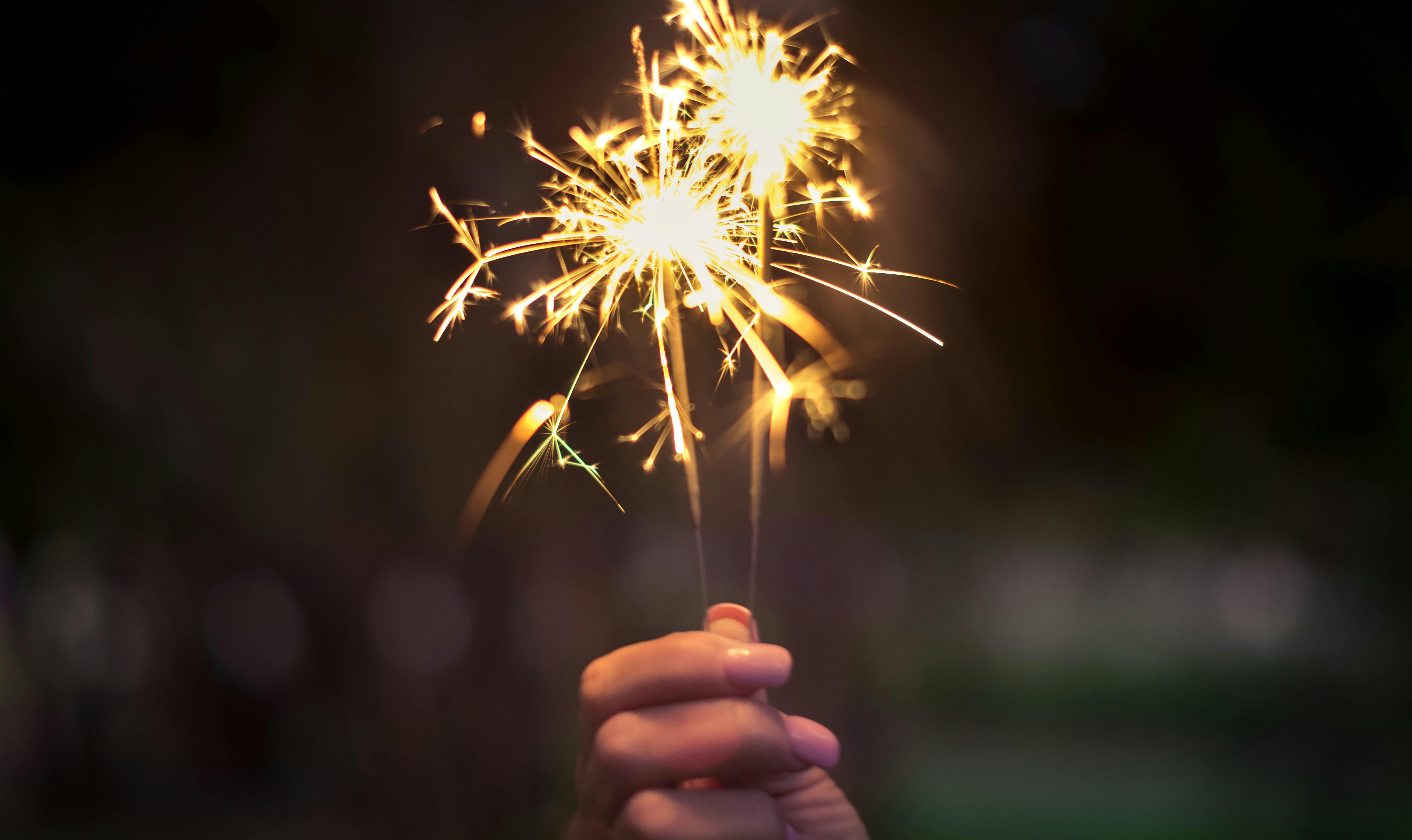 firecracker, sparklers