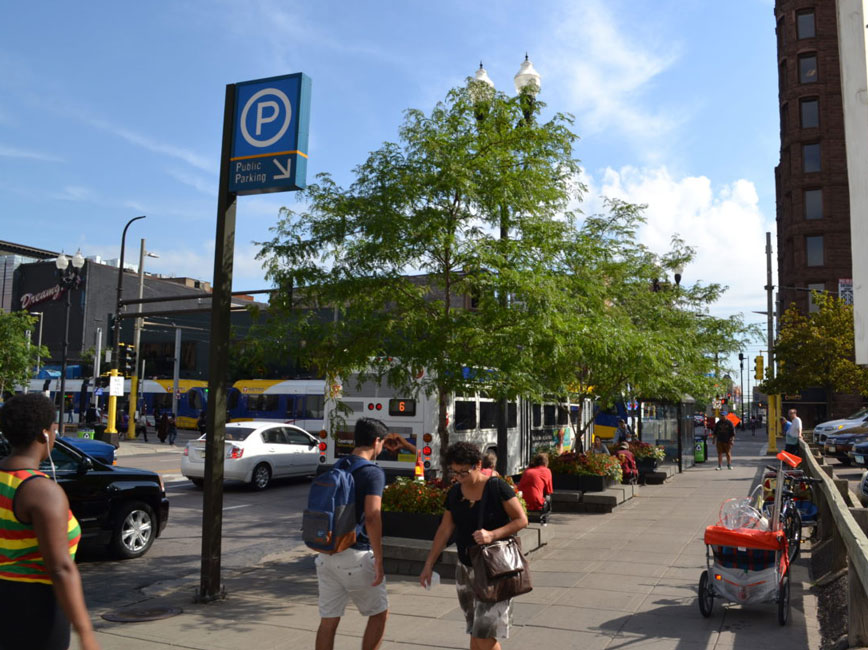 Hennepin Avenue in summertime