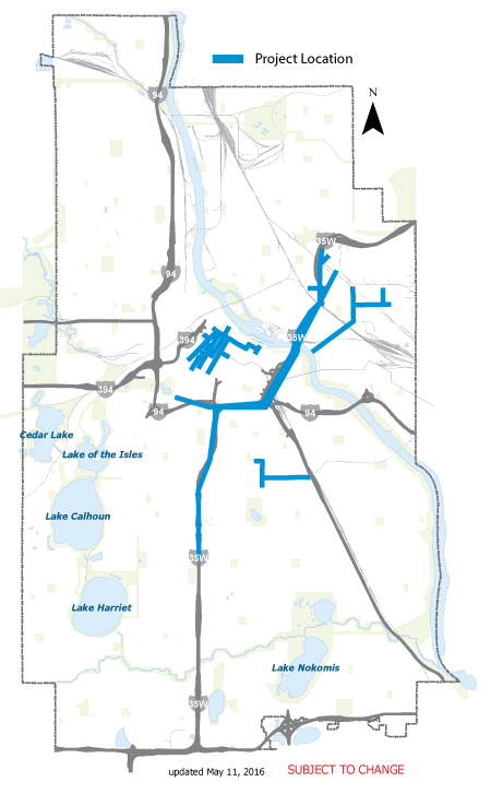 Storm Drain Tunnel Rehab Map 