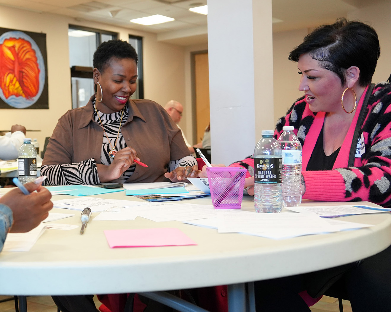 Members of the Blueprint Approved Institute take part in a learning session.