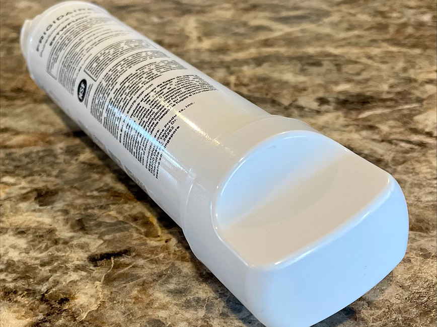 An example of a fridge filter. An example of a fridge filter.