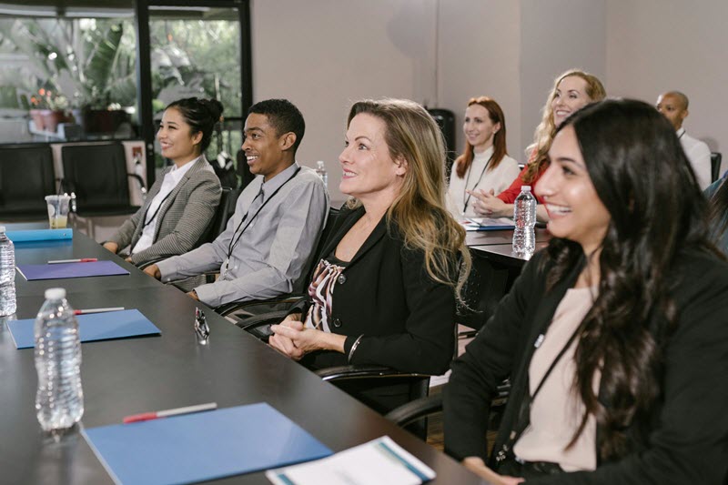 People in a meeting