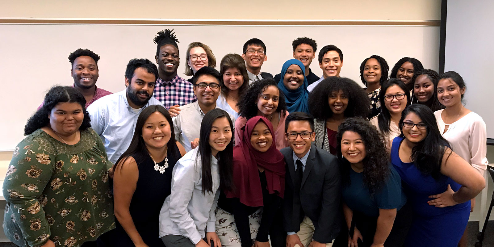 Group of Urban Scholars in a classroom Group of Urban Scholars in a classroom
