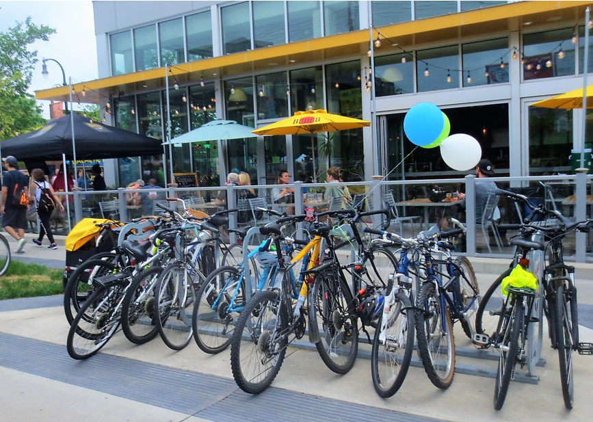 Bike rack corral