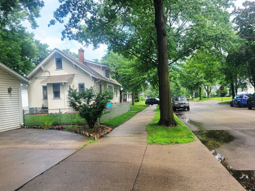 Curb cut in South Minneapolis