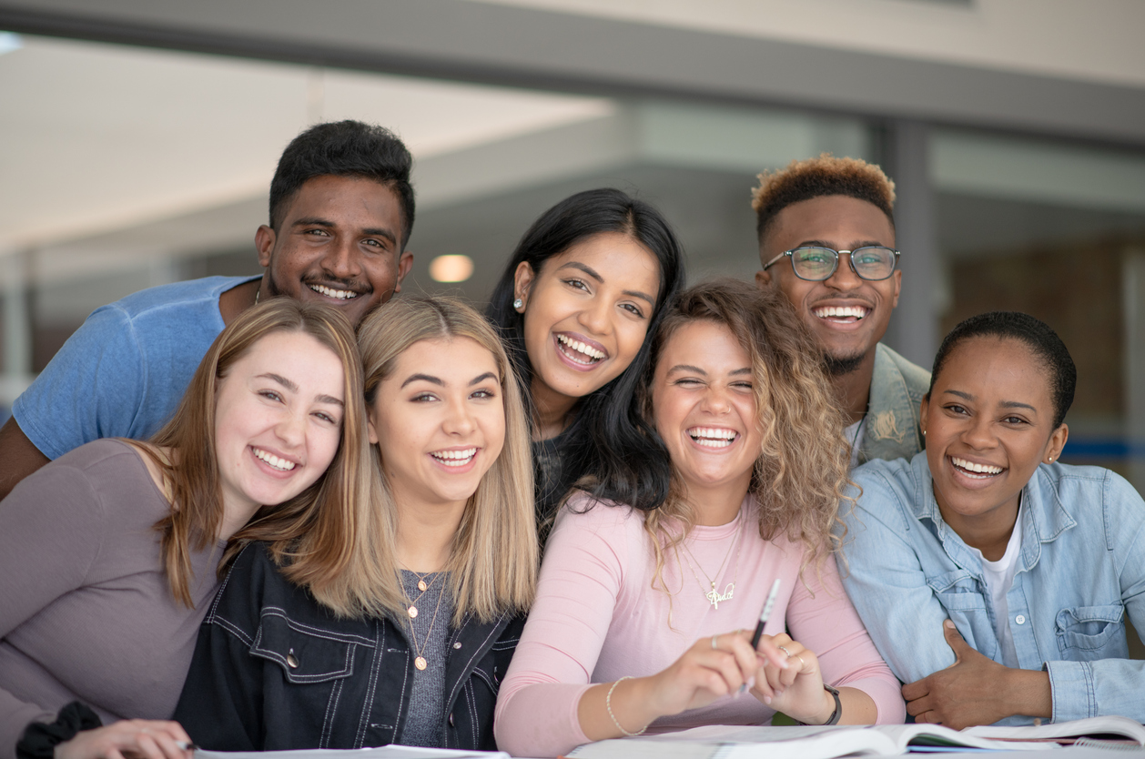 Six diverse young adults Six diverse young adults