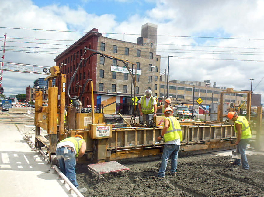 Major bridge repair project construction
