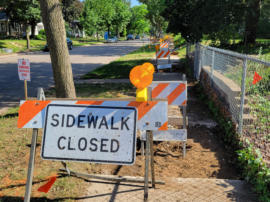 sidewalk constuction