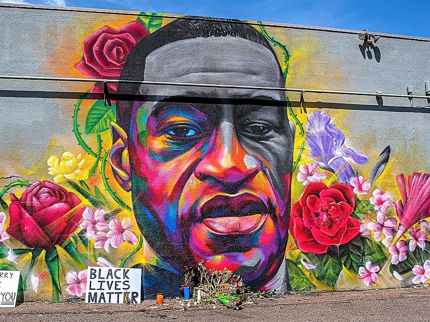 George floyd mural
