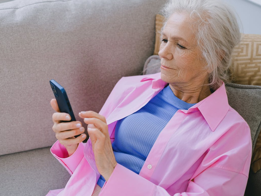 Person using cell phone
